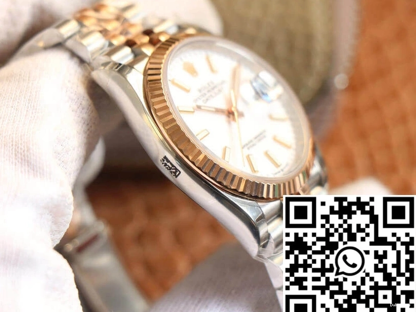 Dial Rolex EW Factory Gold M126231-0017 White Rose Datejust 0705